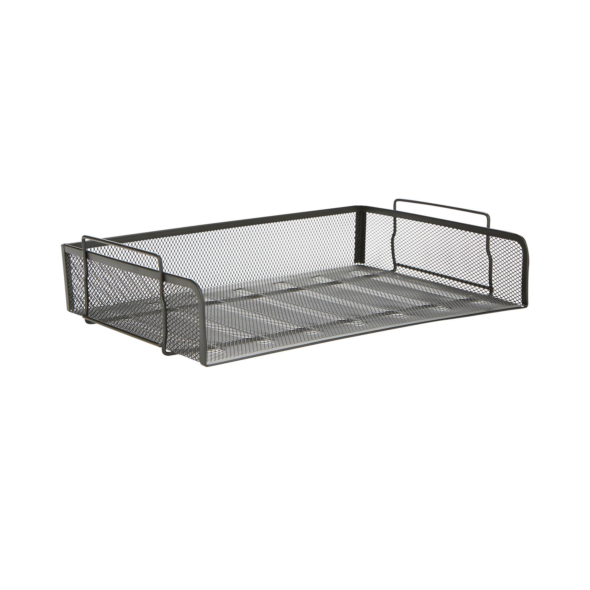 Mind Reader Stackable Metal Mesh Tray & Desk Document Organizer Set